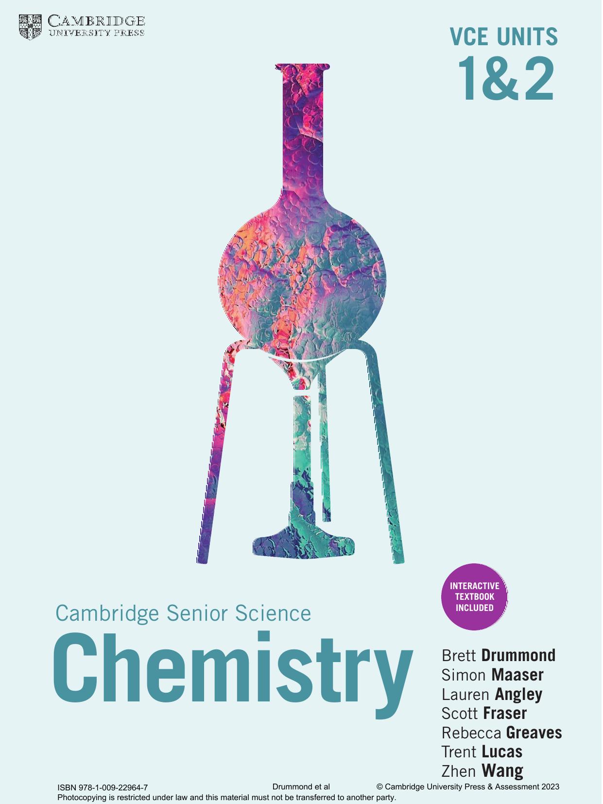 Cambridge Chemistry VCE Units 1, 2 Cover