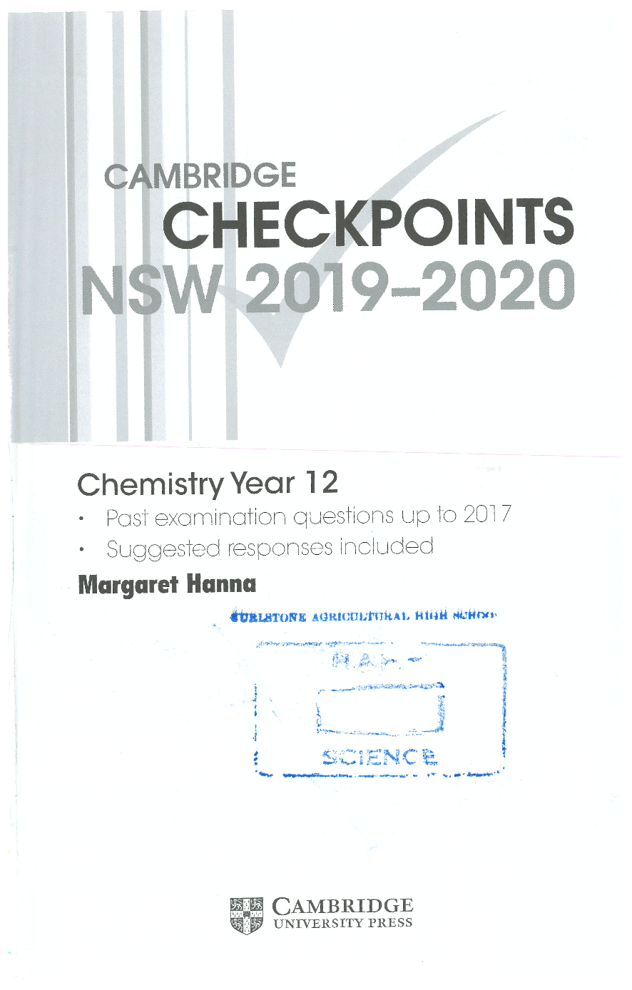 Cambridge Checkpoints NSW Cover