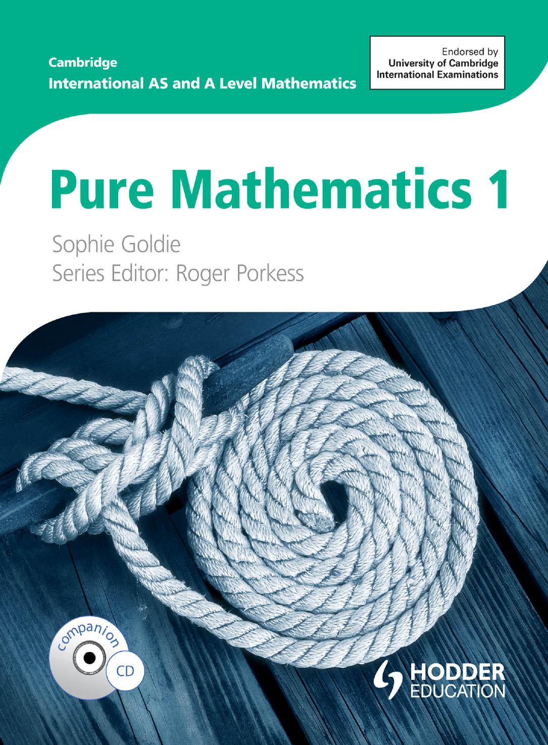 Cambridge International AS & A Level Mathematics: Pure Mathematics 1 Cover