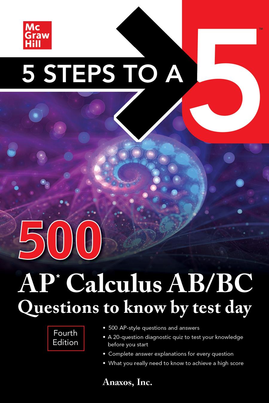 5 Steps to a 5: 500 AP Calculus AB/BC Questions to Know by Test Day (4th Edition) Cover