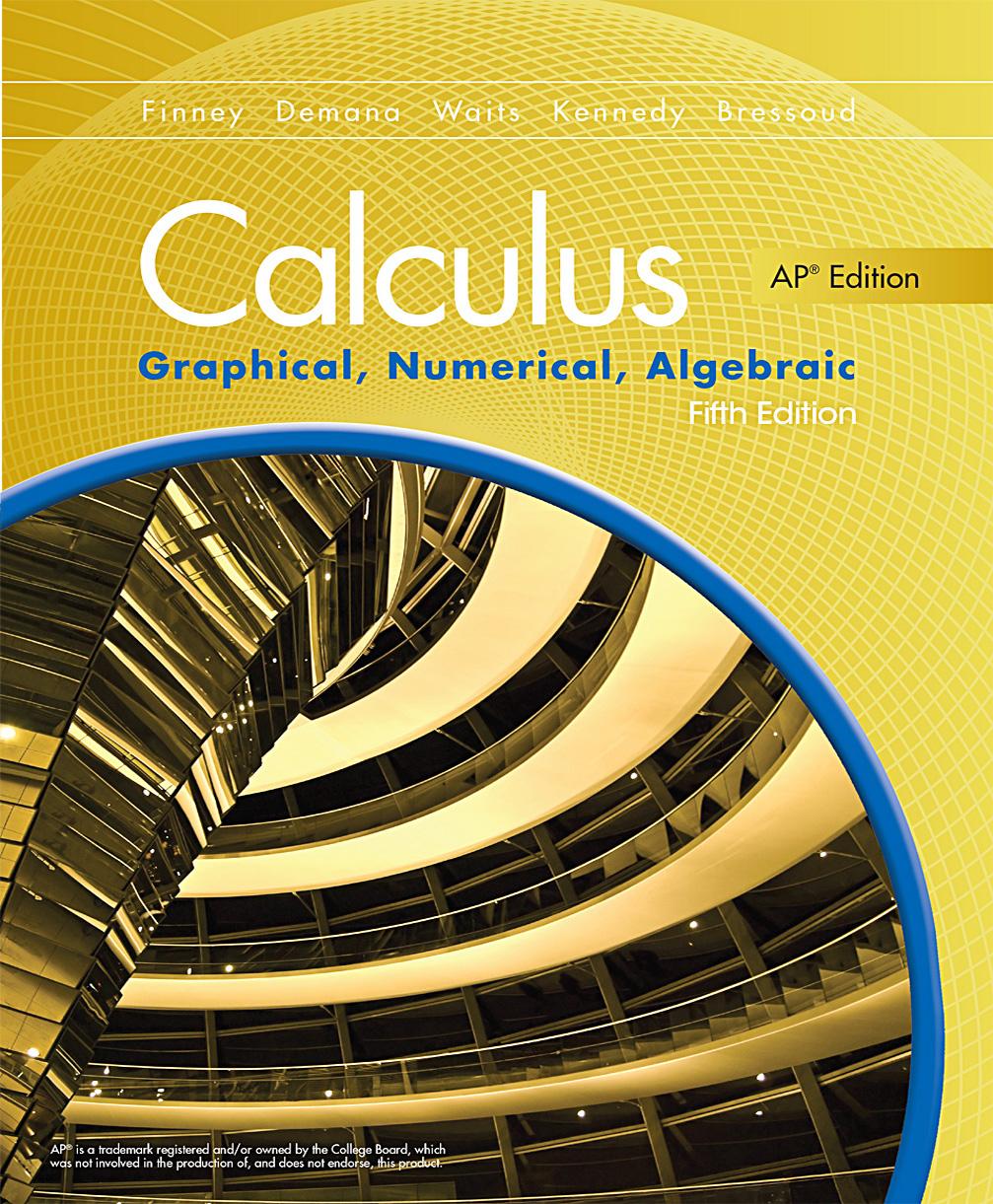 Calculus: Graphical, Numerical, Algebraic Cover