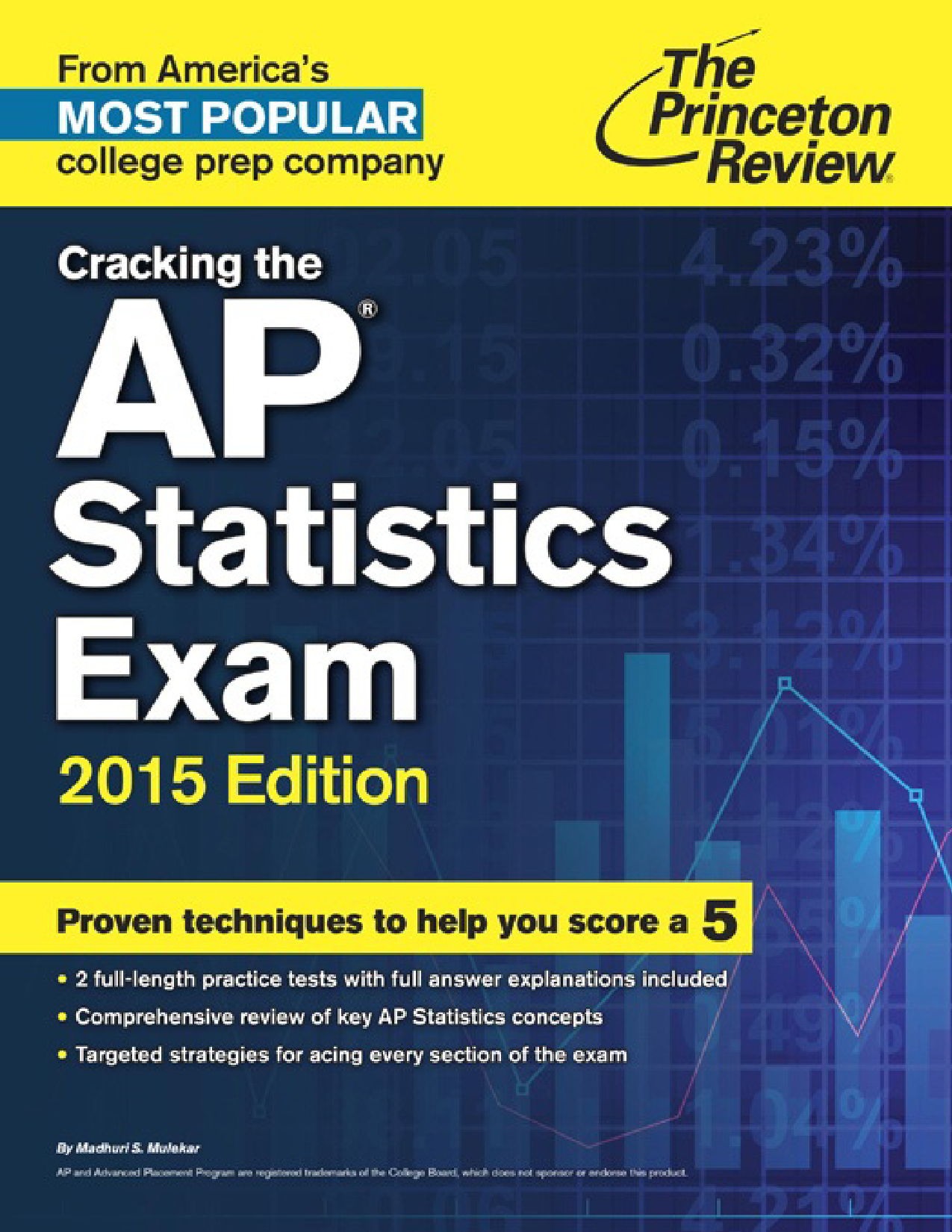 Cracking the AP Statistics Exam, 2015 Edition Cover