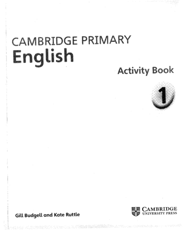 Cambridge Primary English Activity Book 1 Cover