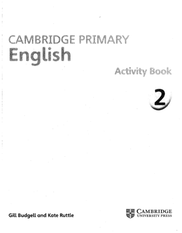 Cambridge Primary English Activity Book 2 Cover