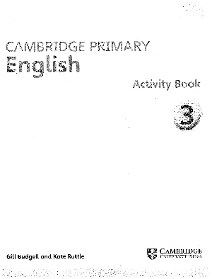 Cambridge Primary English Activity Book 3 Cover