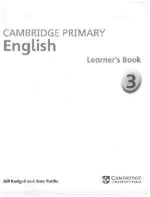 Cambridge Primary English Learner's Book 3 Cover
