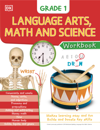 DK Workbooks: Language Arts, Math and Science, Grade 1 Cover