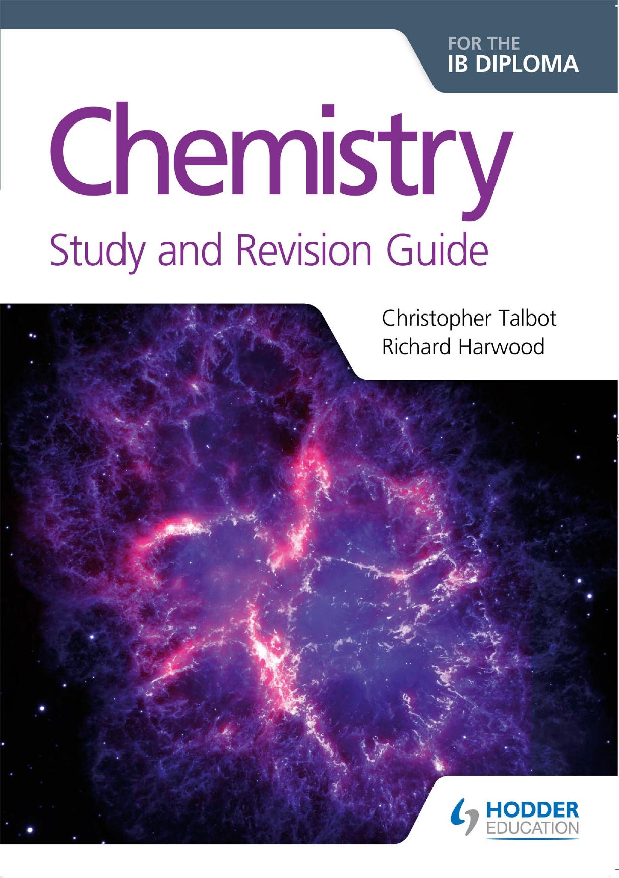 Chemistry for the IB Diploma Study and Revision Guide Cover