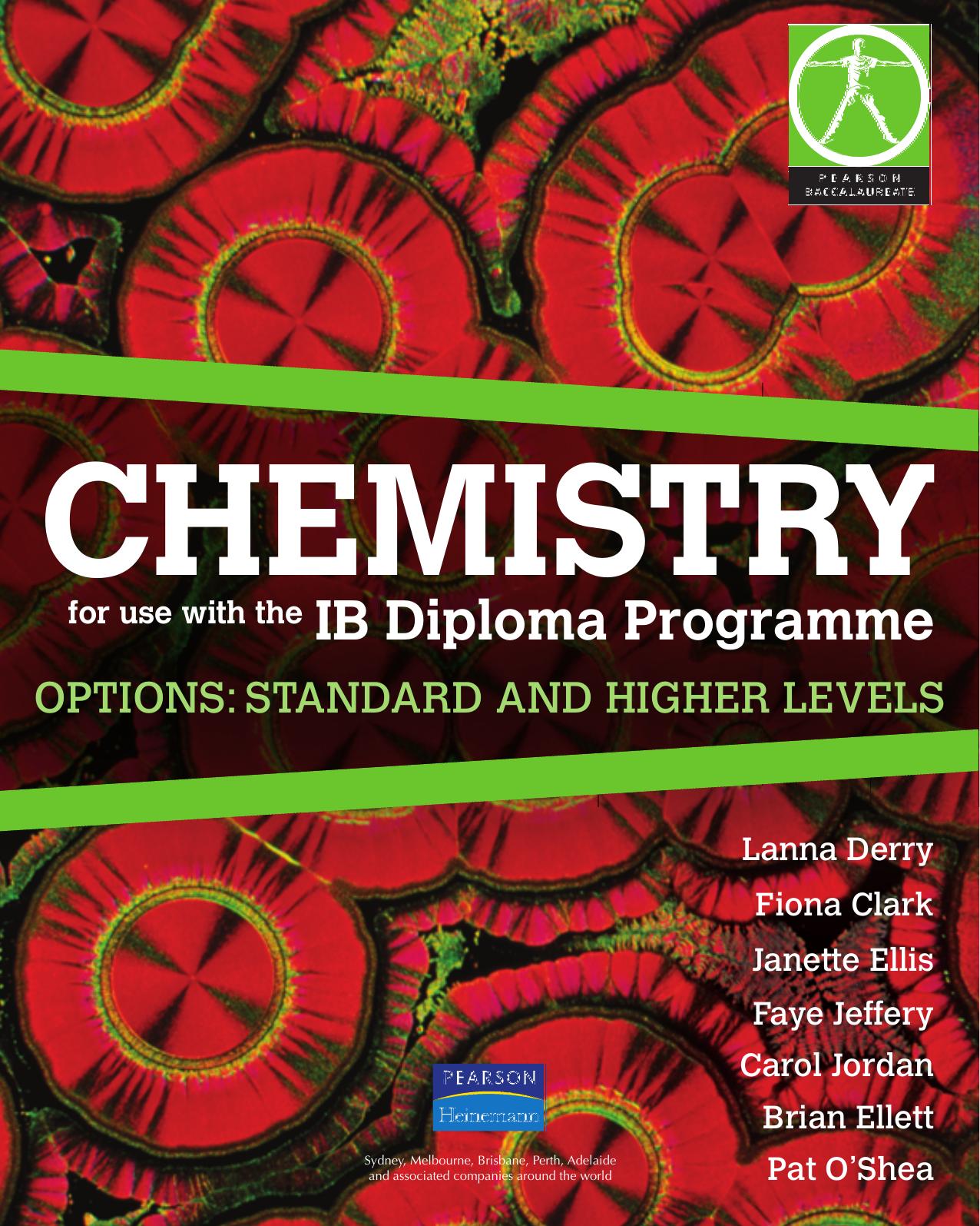 IB Chemistry Options: Standard and Higher Levels Cover