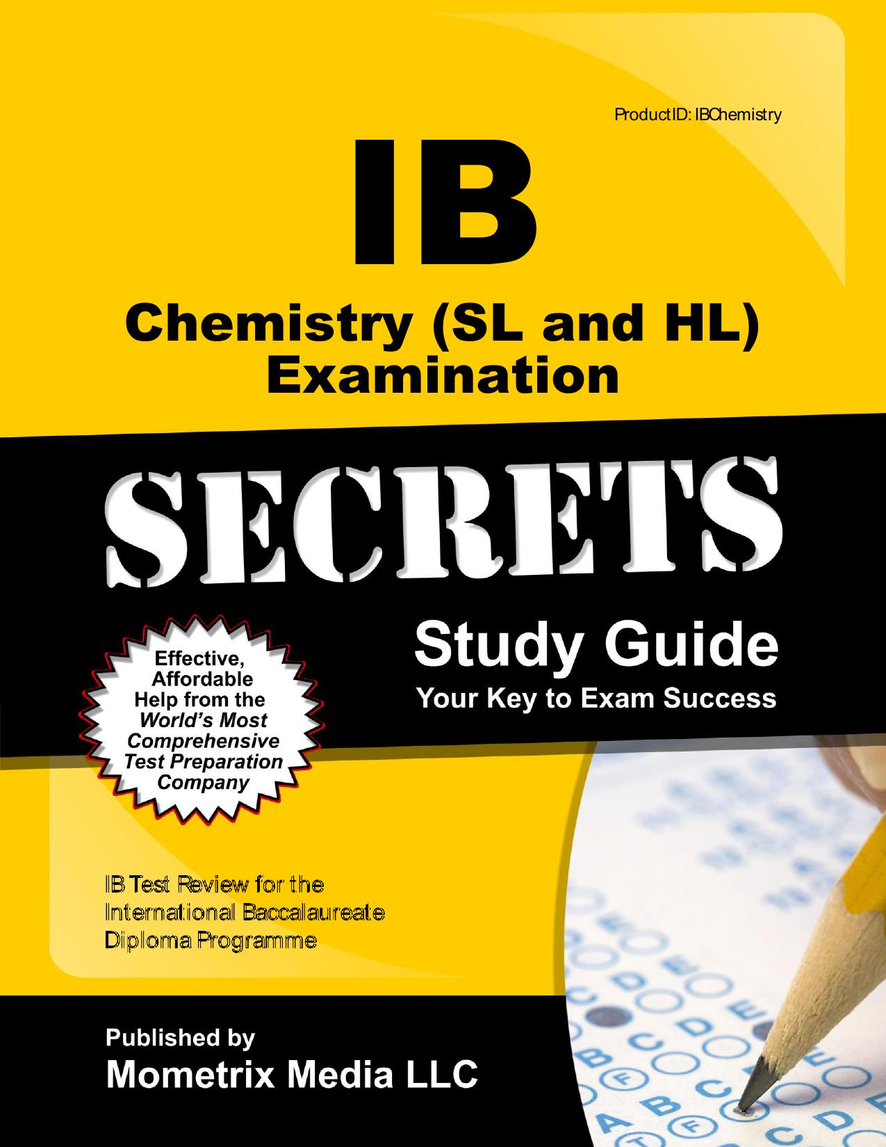 IB Chemistry SL and HL (OSC Study Guide) Cover