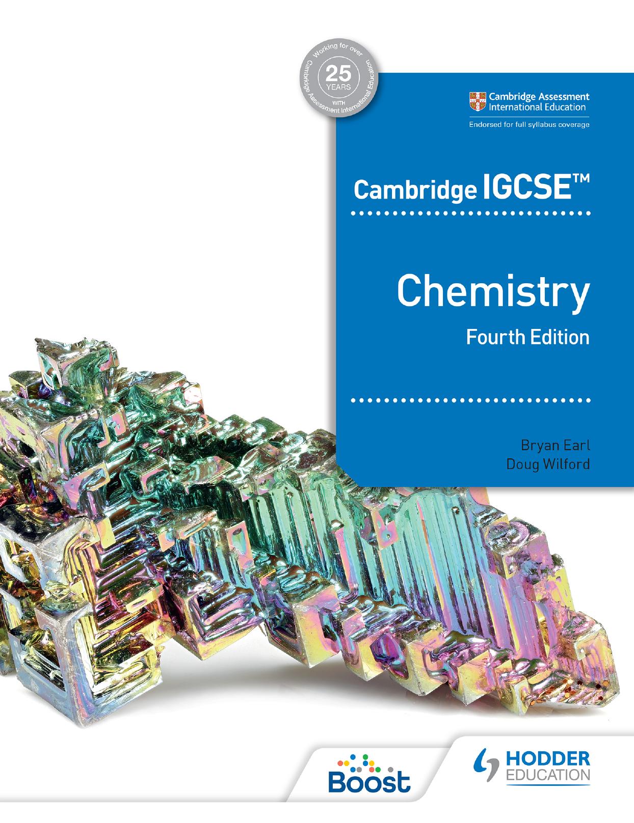 Cambridge IGCSE Chemistry (4th Edition) Cover