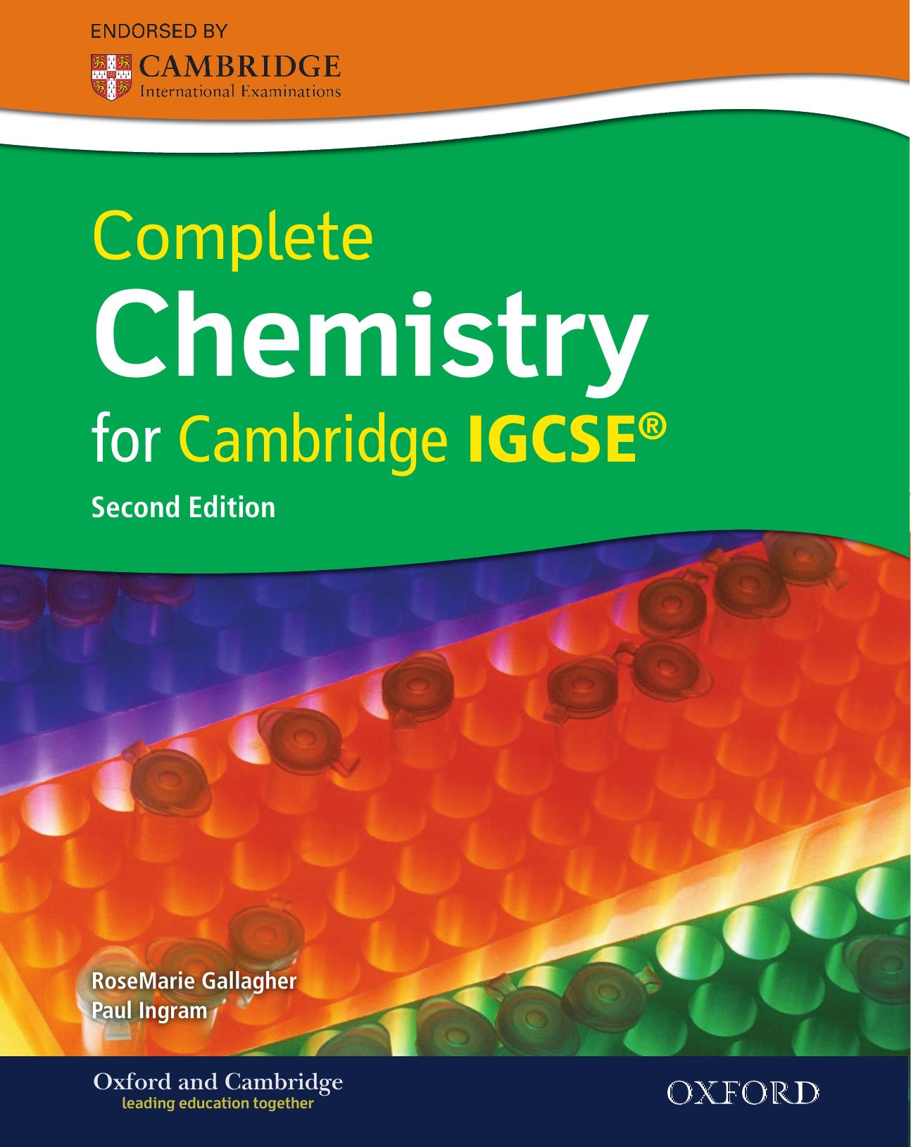 Complete Chemistry for Cambridge IGCSE Cover