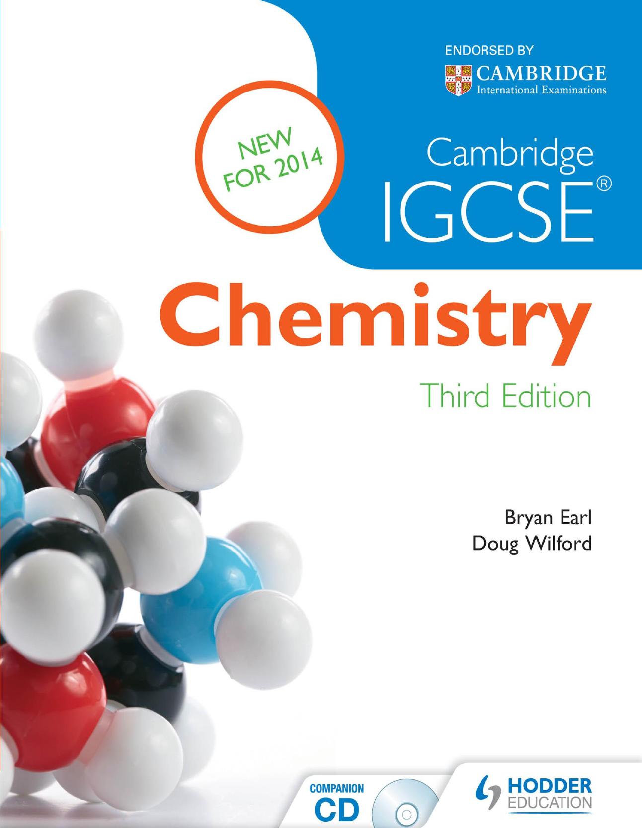 Cambridge IGCSE Chemistry Cover