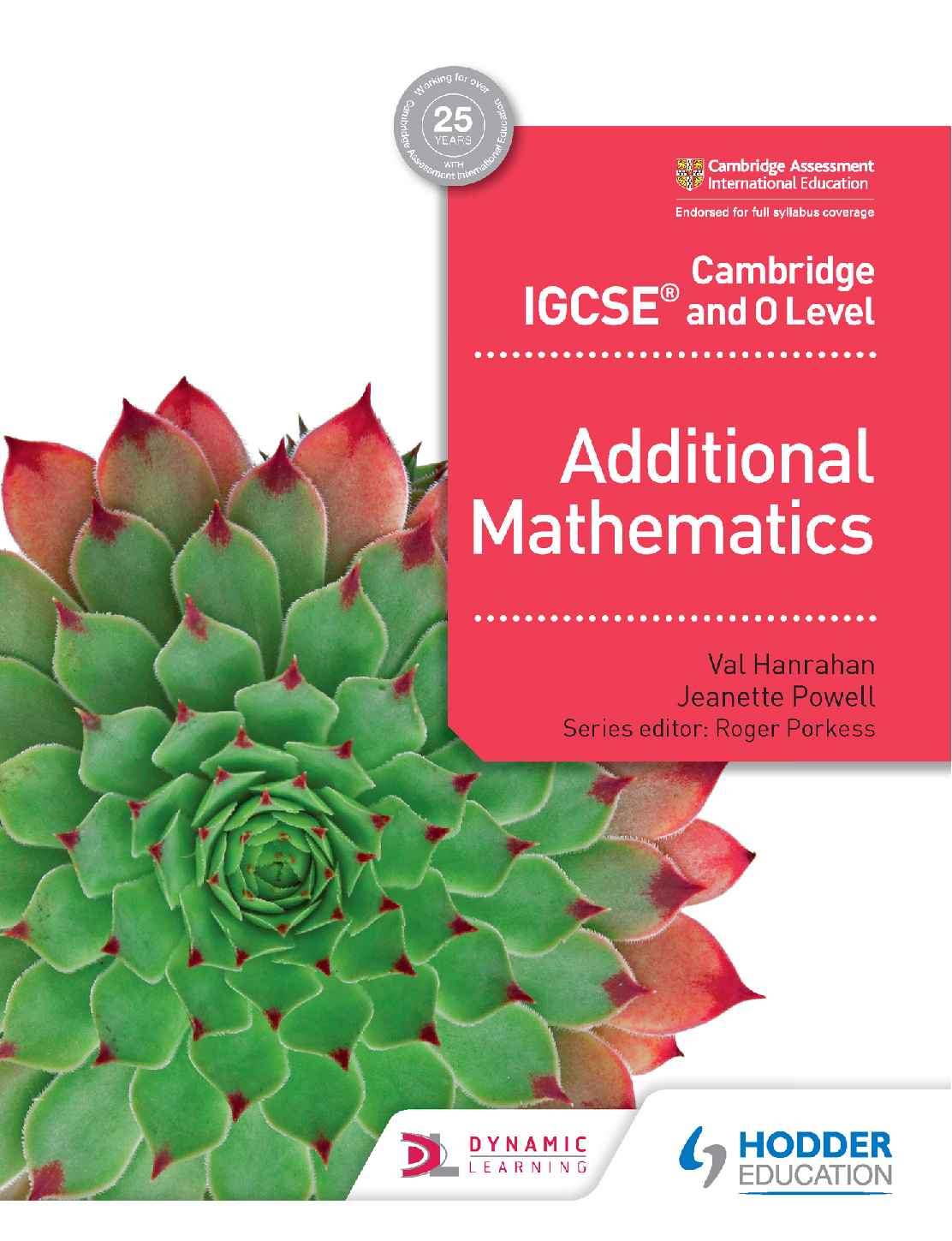 Cambridge IGCSE and O Level Additional Mathematics Cover
