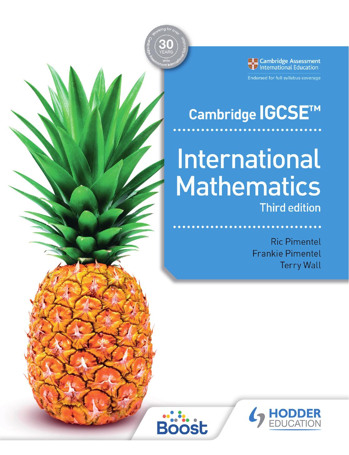 Cambridge IGCSE International Mathematics (Third Edition) Cover
