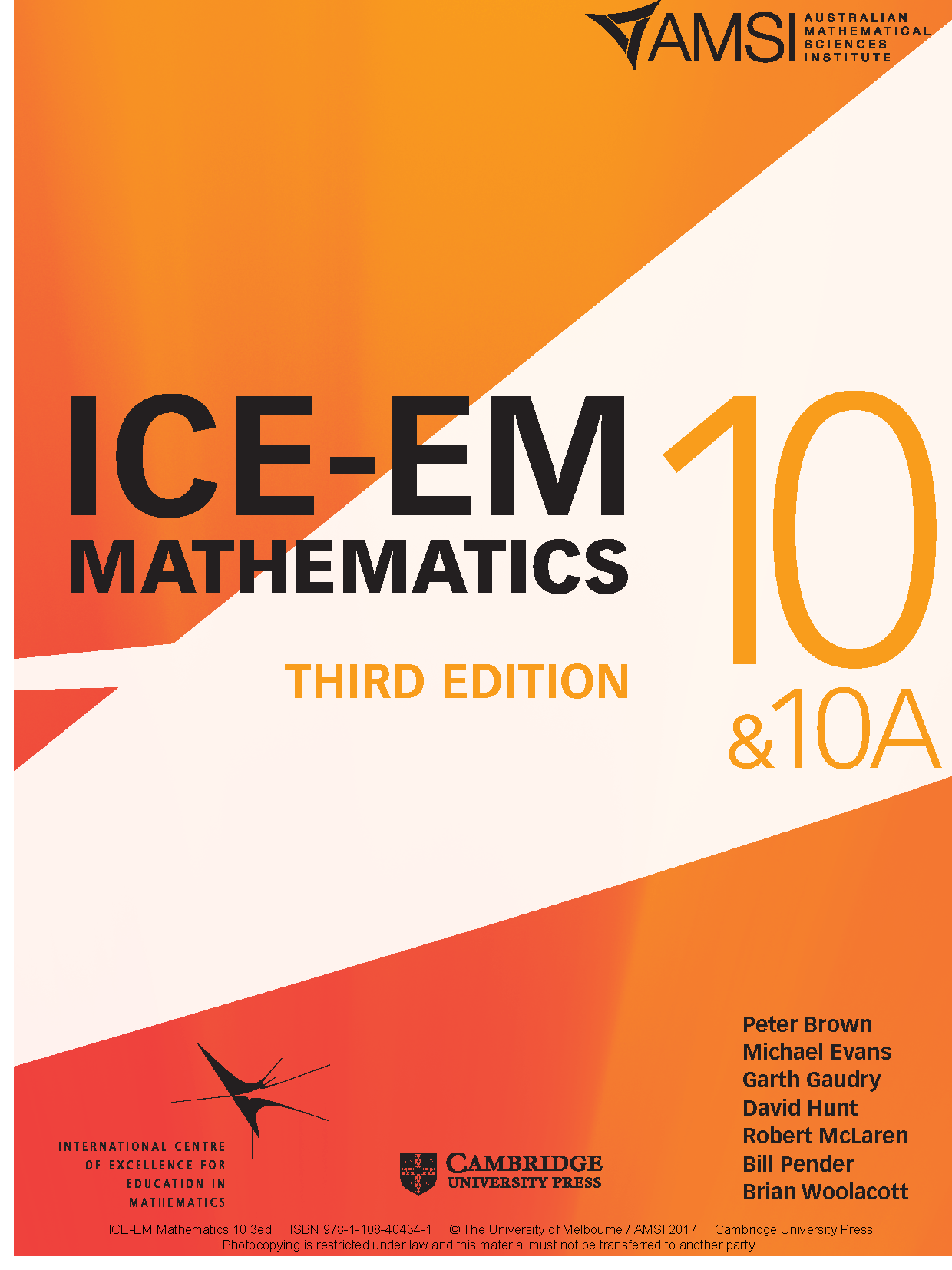 ICE-EM Mathematics Year 10 & 10A Cover