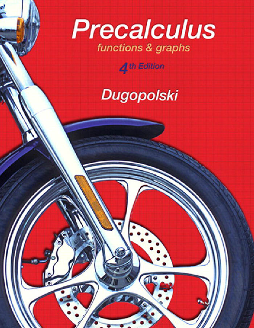 Precalculus: Functions and Graphs (4th Edition) Cover