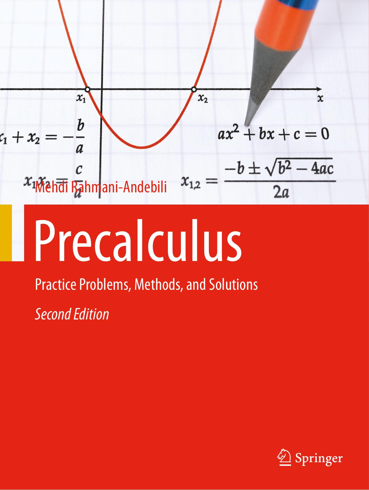 Precalculus Practice Problems, Methods, and Solutions Cover