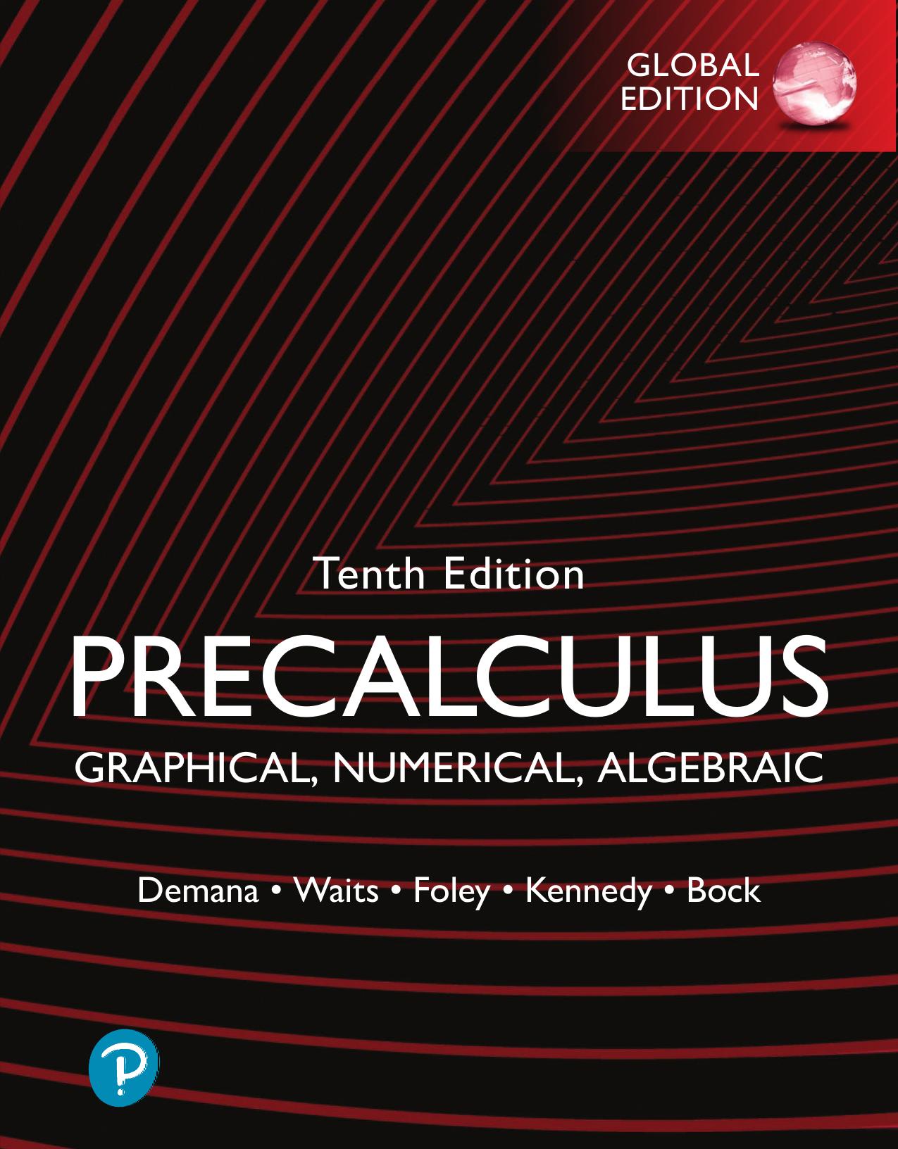Precalculus: Graphical, Numerical, Algebraic (10th Edition Global Edition) Cover
