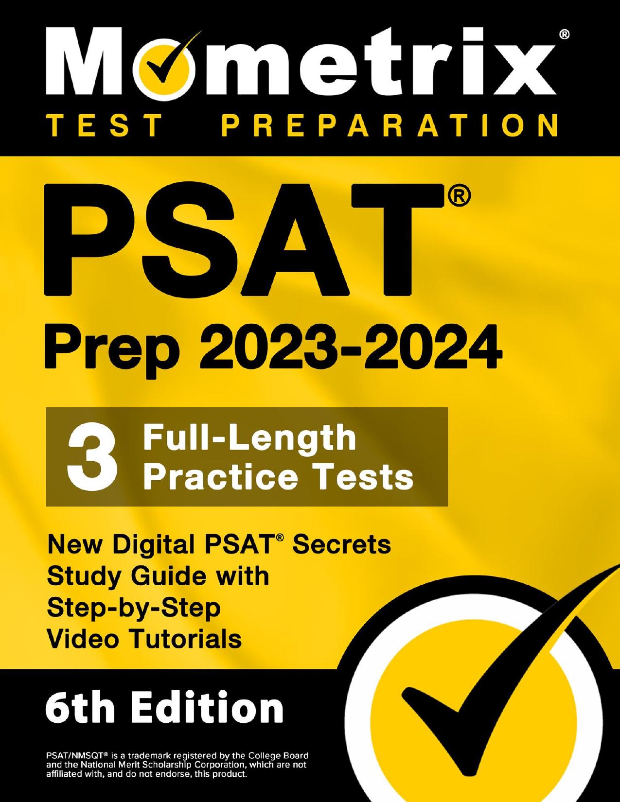 PSAT Prep 2023-2024: 3 Full-Length Practice Tests, New Digital PSAT Secrets Study Guide Cover
