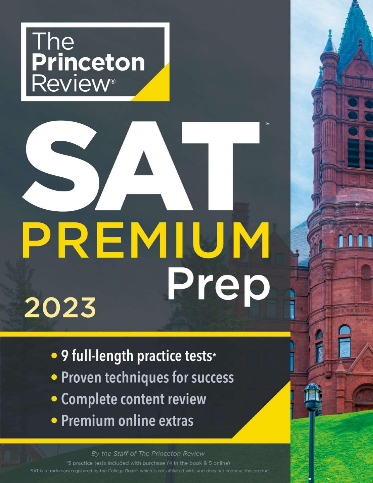 Princeton Review SAT Premium Prep, 2023 Cover