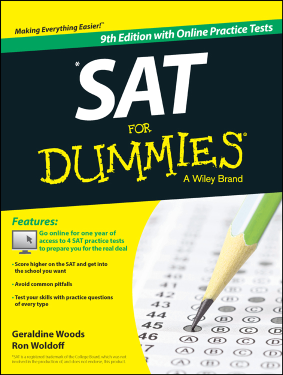 SAT For Dummies, with Online Practice Cover