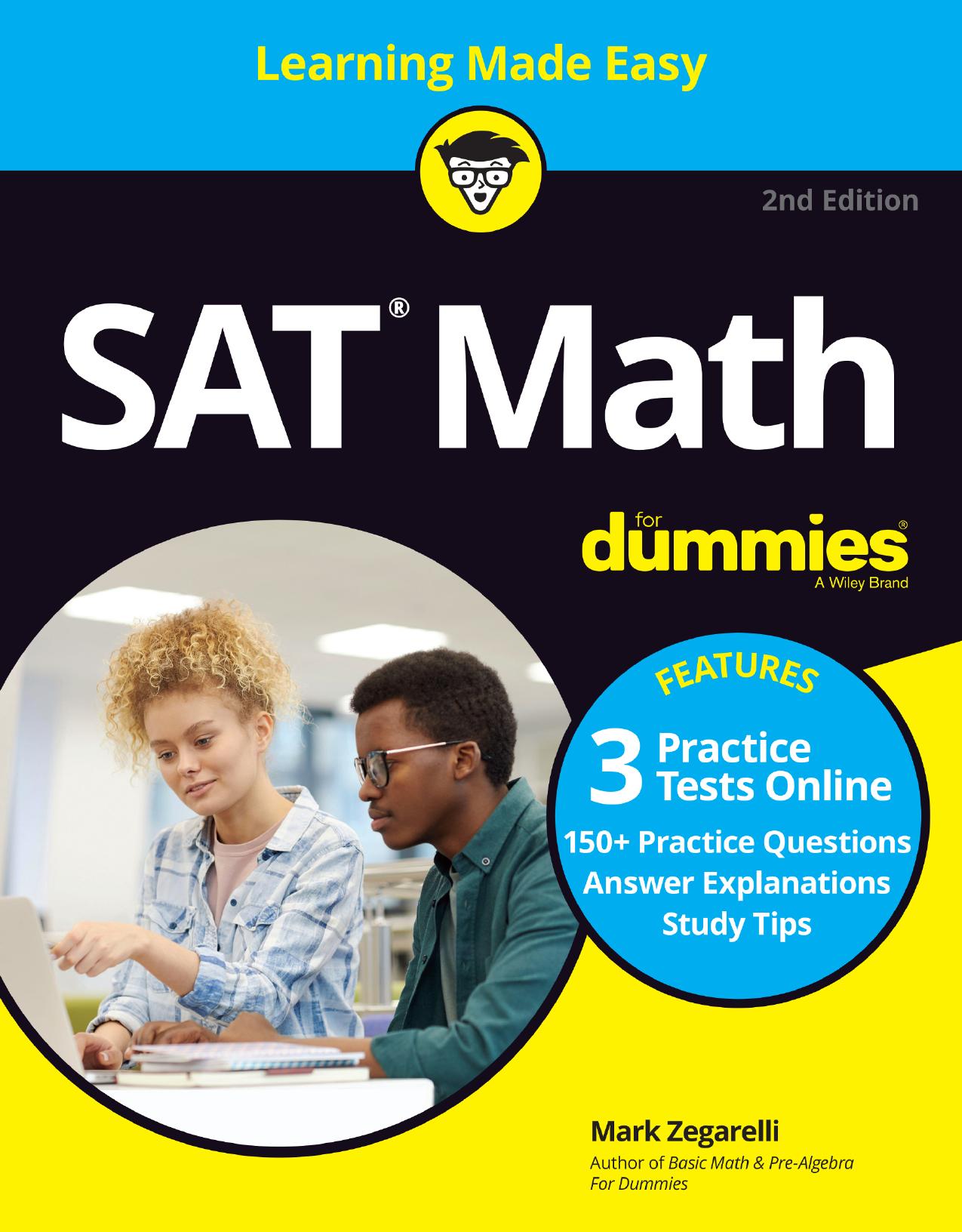 SAT Math For Dummies, 2nd Edition Cover