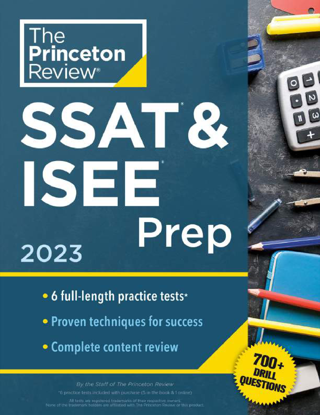 Princeton Review SSAT & ISEE Prep, 2023: 6 Practice Tests Cover