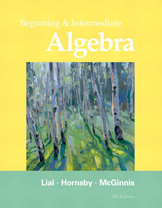 Beginning and Intermediate Algebra Cover