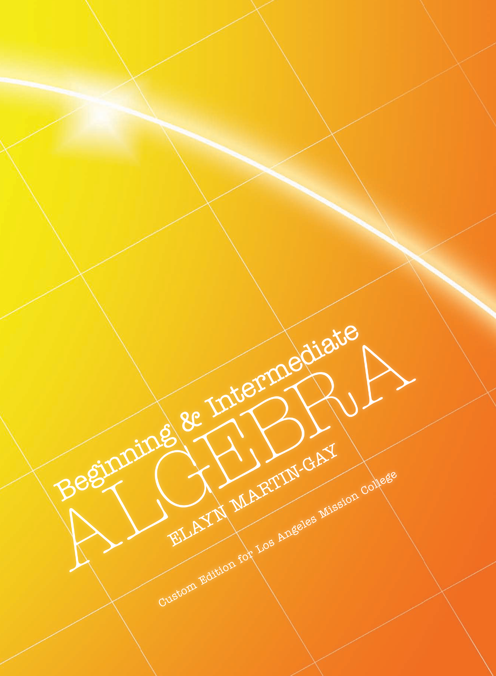 Beginning & Intermediate Algebra Custom Edition Cover