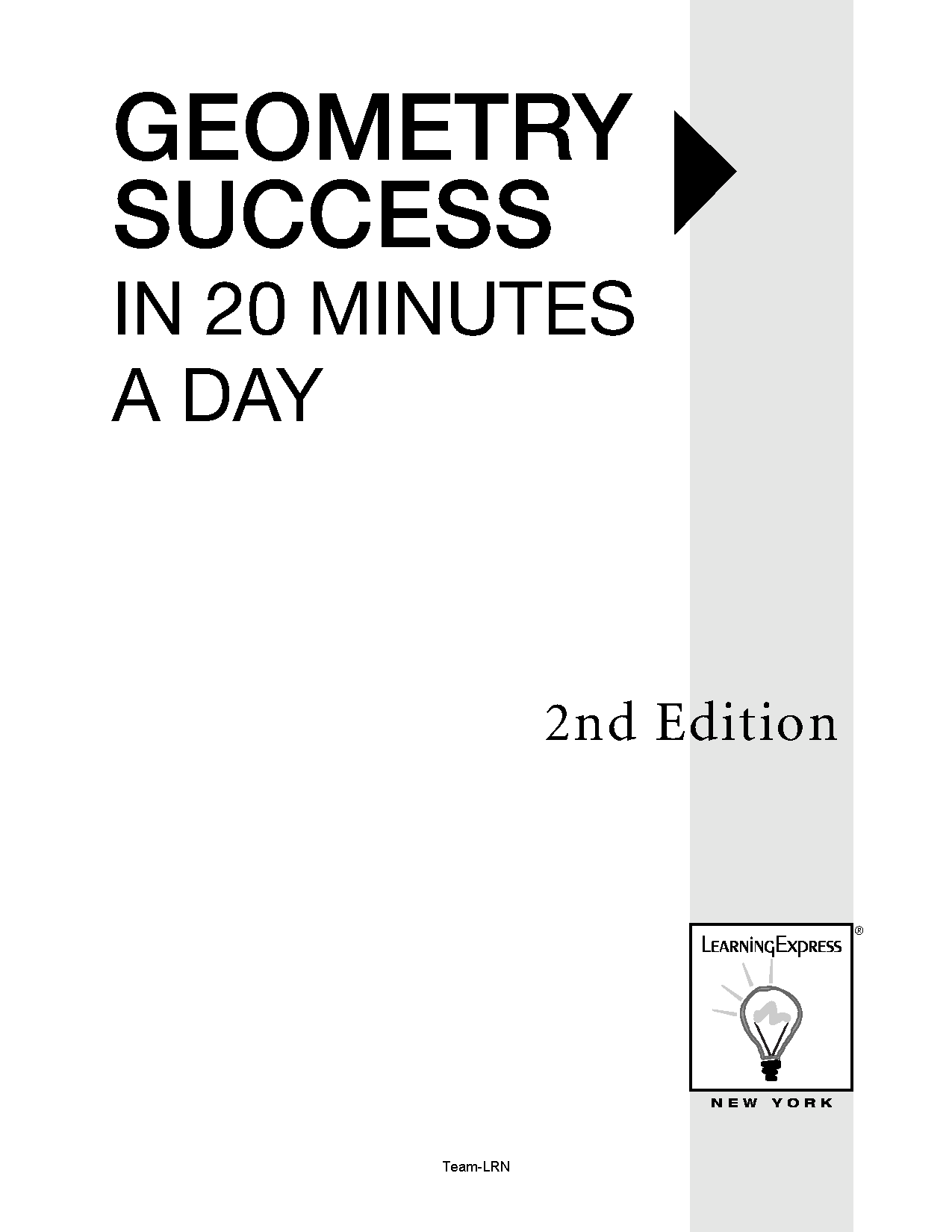 Geometry Success in 20 Minutes a Day Cover