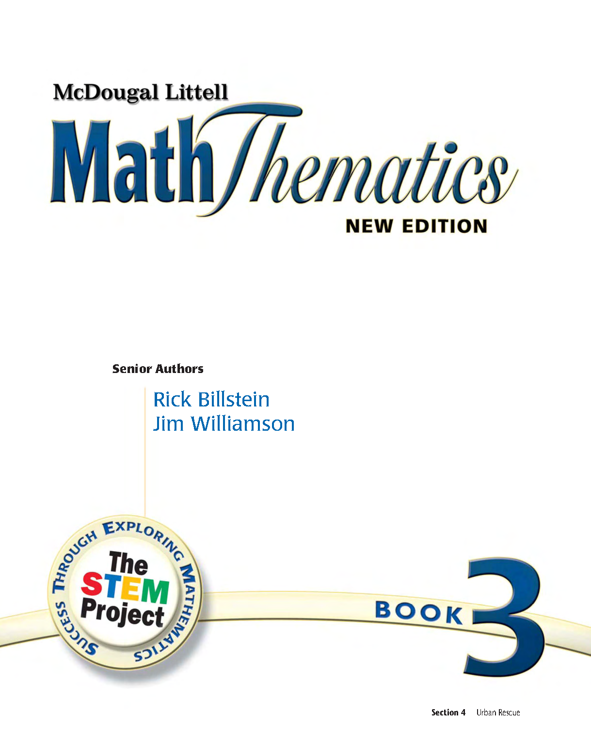 McDougal Littell Math Thematics: Book 3 Cover
