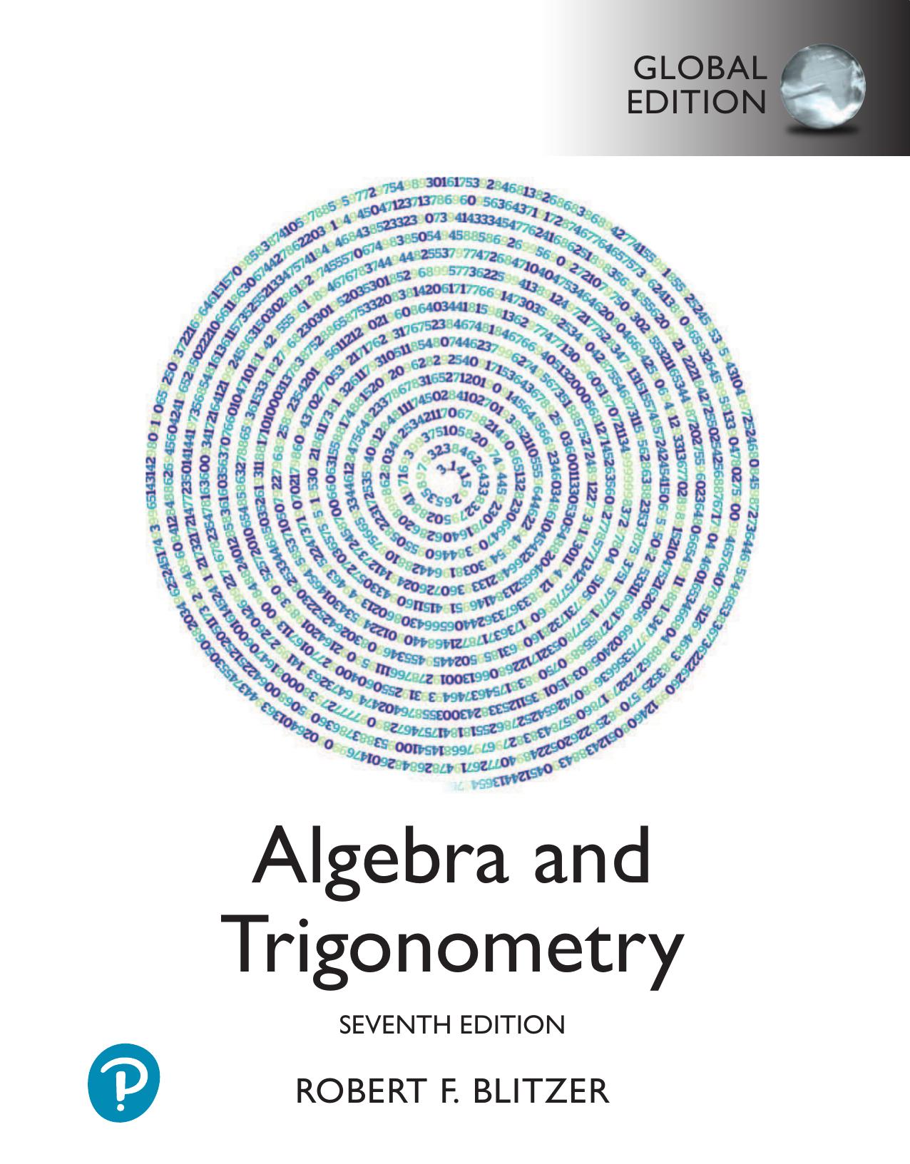 Algebra and Trigonometry (Global Edition) Cover