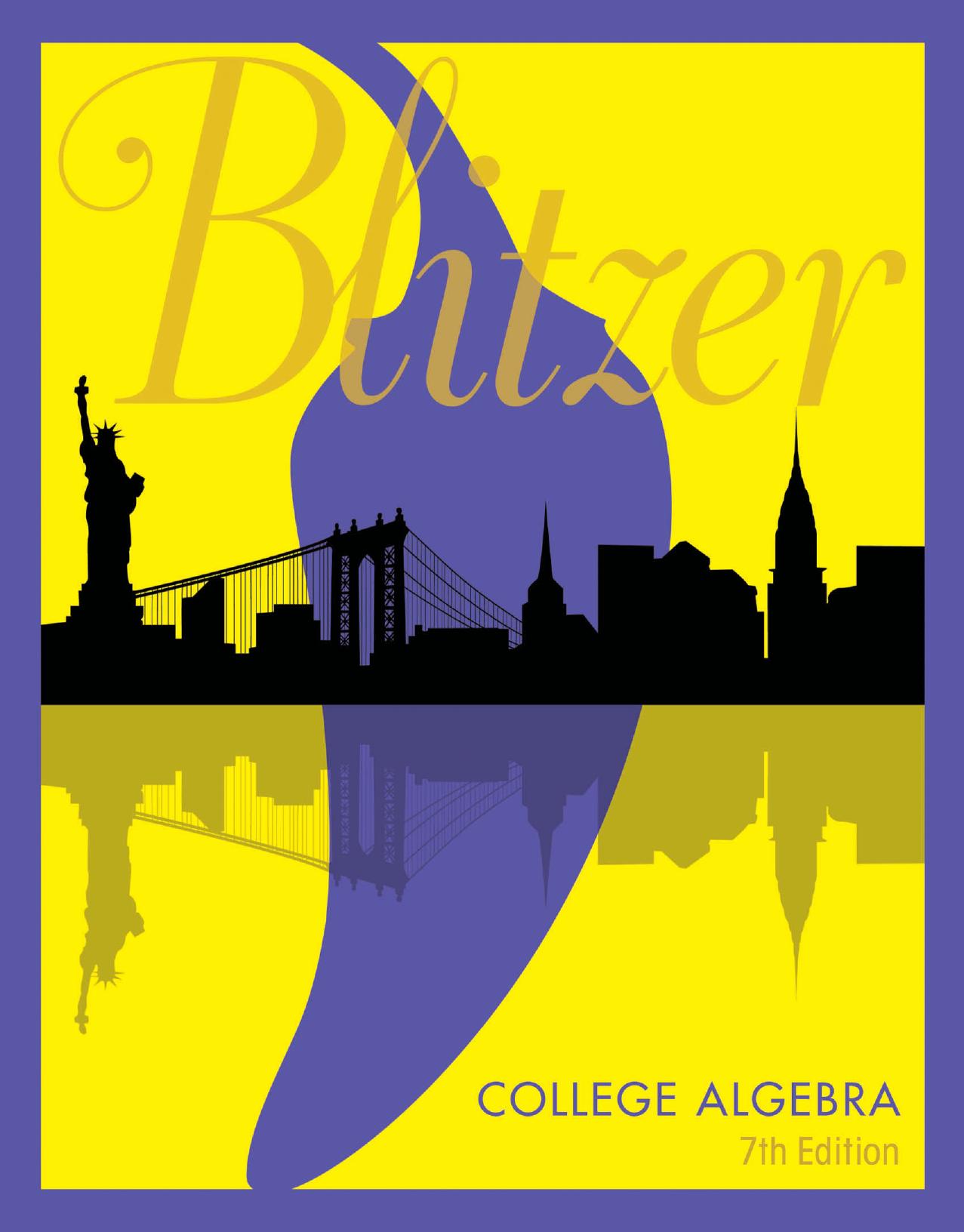 College Algebra (7th Edition) Cover