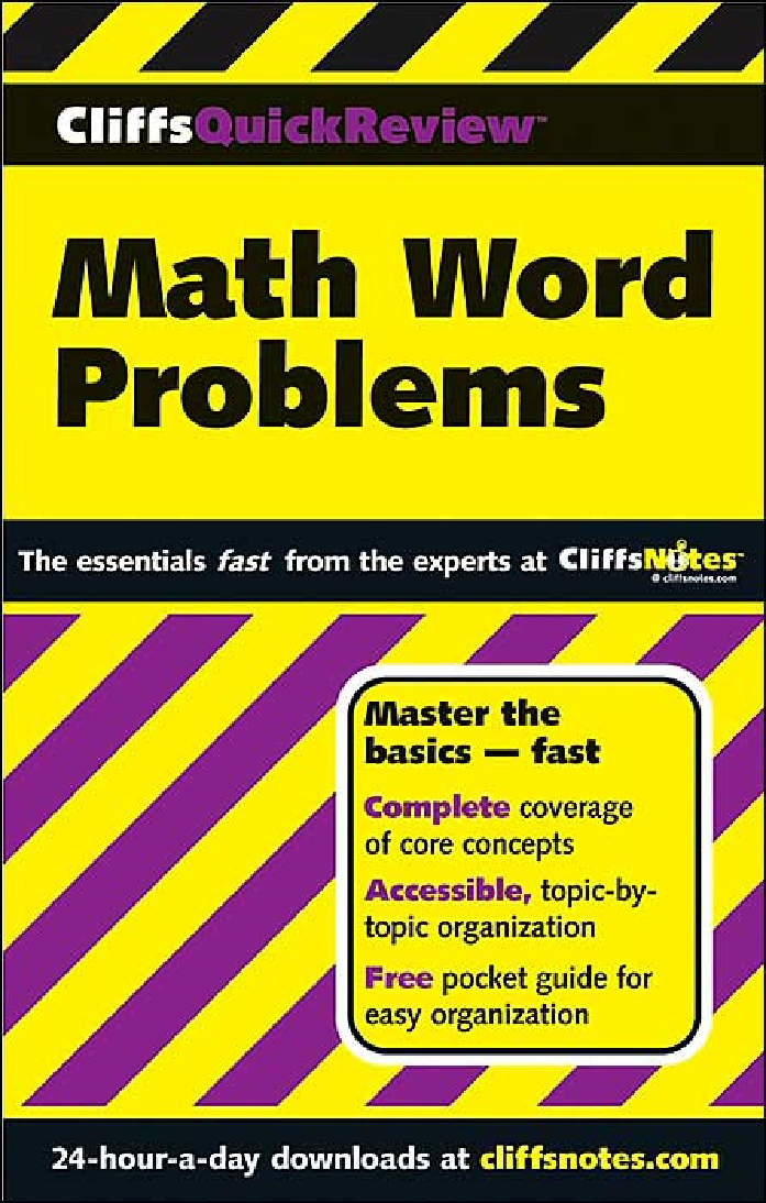 CliffsQuickReview Math Word Problems Cover