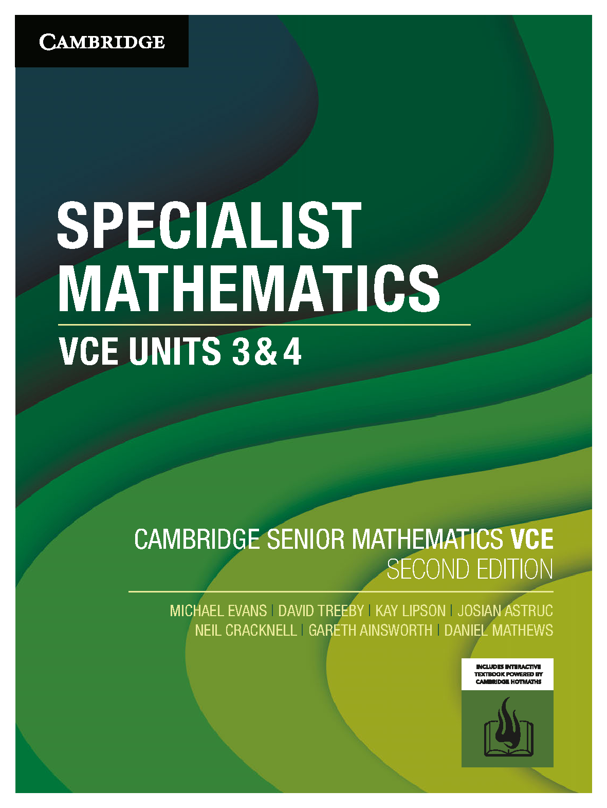 Cambridge Senior Mathematics VCE: Specialist Mathematics Units 3&4 (2023 Edition) Cover