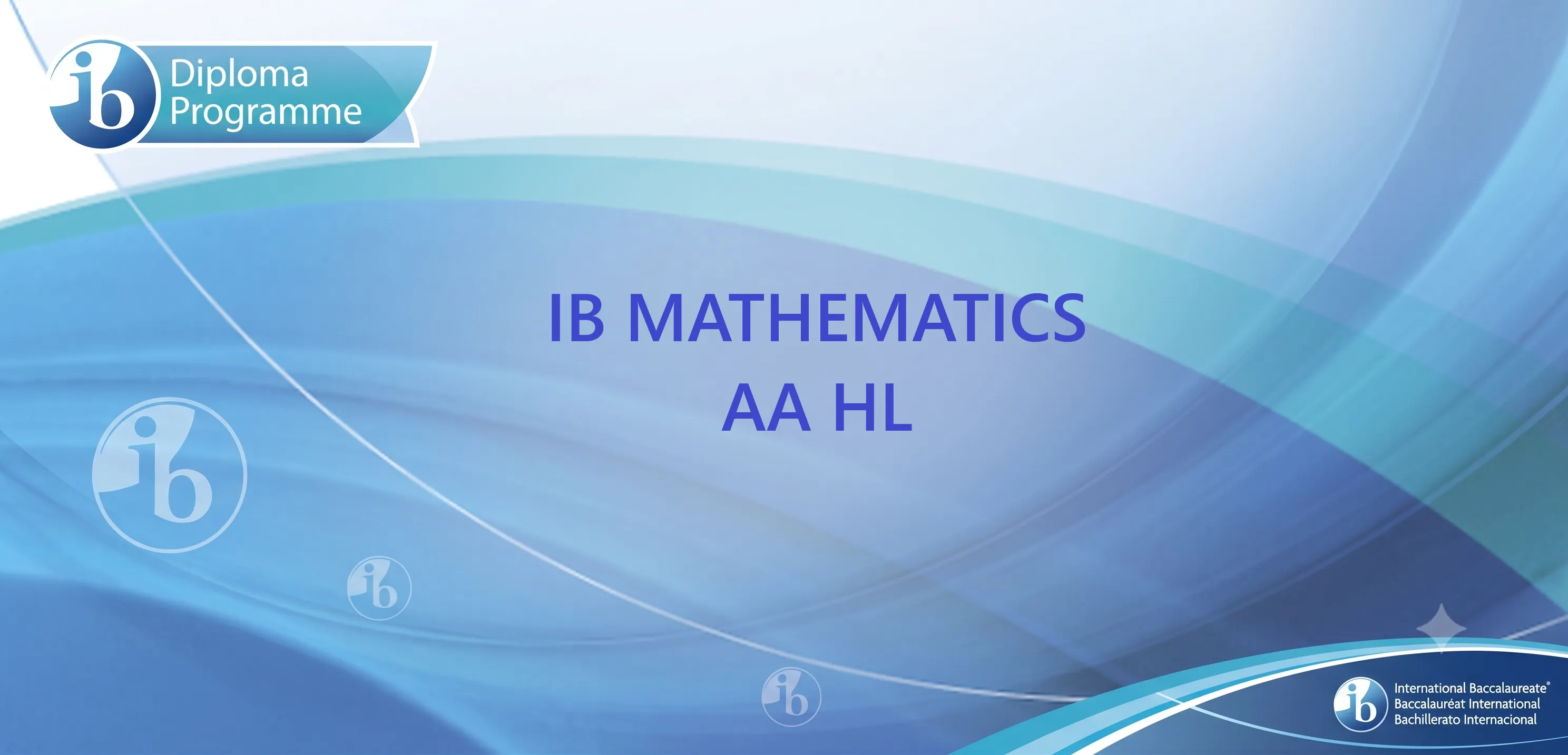 IB Math AA HL